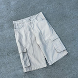 Vintage Ralph Lauren Cream Cargo Shorts (30)