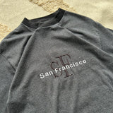 Vintage San Fran Grey Stripe Tee (M)