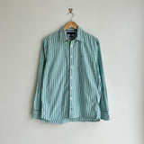 Tommy Hilfiger Green Checkered Long Sleeve Button Shirt (M)