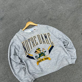 Vintage Notre Dame Cropped Crewneck (S)