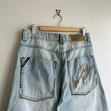 Vintage Y2K Sir Benni Miles Light Denim Jorts (32)