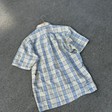 Vintage Croc Yellow Checkered Button Shirt (L/XL)