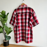 Y2K Yago Heavyweight Boxy Checkered Button Shirt (XXL)