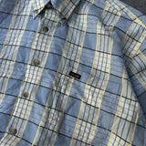 Vintage Croc Yellow Checkered Button Shirt (L/XL)