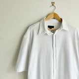 Vintage Easy St Vietnam White Boxy Button Shirt (XXL)