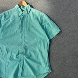Vintage Ralph Lauren Green Button Shirt (L)