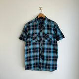 Y2K Billabong Checkered Button Shirt (M)
