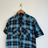 Y2K Billabong Checkered Button Shirt (M)
