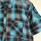 Y2K Billabong Checkered Button Shirt (M)