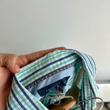 Tommy Hilfiger Green Checkered Long Sleeve Button Shirt (M)
