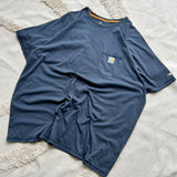 Vintage 2000s Carhartt Navy Pocket Tee (XXL)