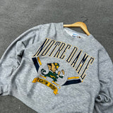 Vintage Notre Dame Cropped Crewneck (S)