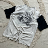 Vintage 90s Lancaster Graphic Tee (Boxy L/XL)