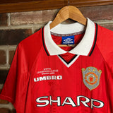 Authentic Vintage 1999 Manchester United Football Jersey (XS)