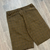 Y2K QUIKSILVER PLAID SHORTS (34")