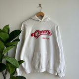 Vintage 1987 Boston White Hoodie (M)