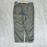 Vintage Carhartt Olive Carpenter Pants (38)