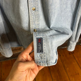 Vintage 90s CCC Long Sleeve Button Shirt (XL)