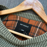 Mr Simple Waffle Sweater (L)