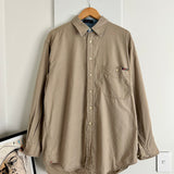 Cutter & Buck Cream Long Sleeve Button Shirt (L)