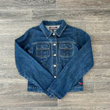 VINTAGE QUIKSILVER ROXY DENIM JACKET (S)