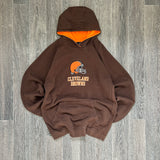 VINTAGE NFL BROWNS HOODIE (XS)
