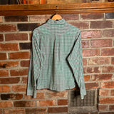Cropped Checkered Button Shirt (M)