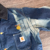 VINTAGE 1994 CARHARTT BLANKET LINED DENIM JACKET (XL)