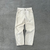 Vintage Country Look White Suede Pants (30")