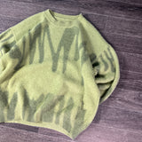 VINTAGE LIME SWEATER (S/M)