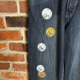 Y2K X8 Denim Coin Pants (29")
