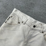 Vintage Country Look White Suede Pants (30")