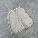 Dickies Cream Boxy Loose Shorts (38")