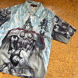 Y2K GRAPHIC BUTTON SHIRT (XL)