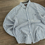 LINE7 CHECKERED BUTTON SHIRT (XXL)