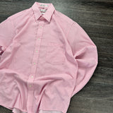 VINTAGE GEOFFREY BEENE PINK BUTTON SHIRT (L)