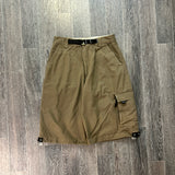 Y2K BROWN CARGO SHORTS (28")
