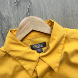 Vintage Y2K OMM Yellow Button Shirt (L/XL)