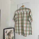 Timberland Boxy Checkered Button Shirt (L)