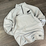 NZ ALL WHITES QUARTER ZIP (S/M)