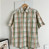 Timberland Boxy Checkered Button Shirt (L)