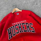 Vintage 90s Russell Athletic Nebraska Huskers Crewneck (XL)