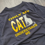 Vintage Cat Graphic Tee (M)