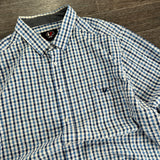 LINE7 CHECKERED BUTTON SHIRT (XXL)