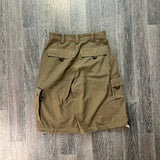 Y2K BROWN CARGO SHORTS (28")