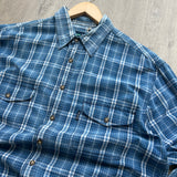 Vintage Bossini Checkered Long Sleeve Button Shirt (XL)