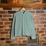 Cropped Checkered Button Shirt (M)