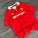 1992/94 MANCHESTER UNITED UMBRO FOOTBALL (L)