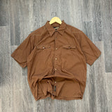 Vintage Independent Brown Button Shirt (XL)