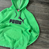 Y2K PUMA GREEN HOODIE (S)